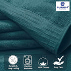 GLAMBURG Premium Cotton Oversized 2 Pack Bath Sheet 35x70-100% Pure Cotton - Image 2