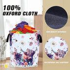 Highland Cow Laundry Basket Cow Animal Foldable Oxford Cloth Funny Tote Bag - Image 6