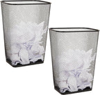 Mind Reader 10 Gallon Executive Waste Paper Bins, Solid Bottom, Non Slip Pads by MindReader