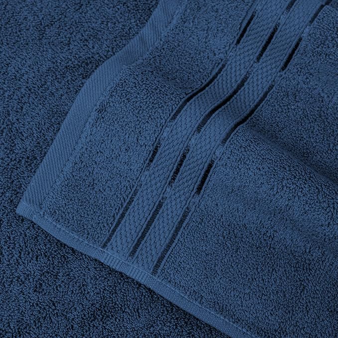 Elegant Comfort Three Line Popcorn Extra Large Luxury Bath Towel - Image 6