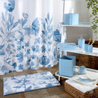 Izod - Shower Curtain, Twill Fabric Curtain, Floral Bathroom Decor, Dorm Room - Image 3