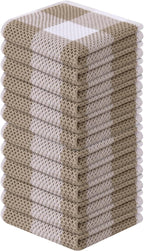Homaxy 100% Cotton Waffle Weave Check Plaid Dish Cloths, 12 x 12 Inches by Homaxy
