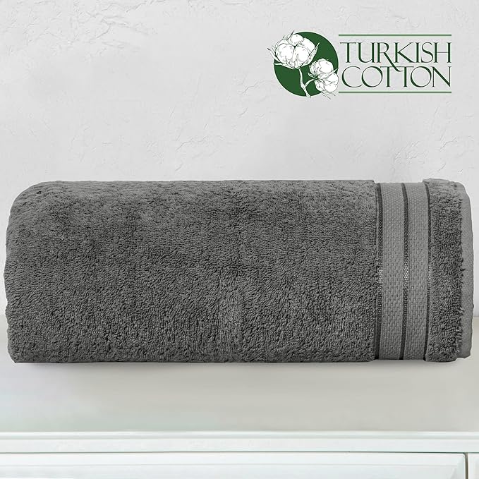 Elegant Comfort Three Line Popcorn Extra Large Luxury Bath Towel - Image 3