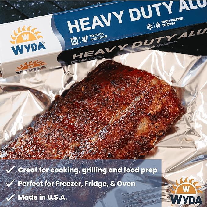 Wyda Heavy Duty Aluminum Foil – 150 Sq Ft |Strong Food-Grade - Image 8