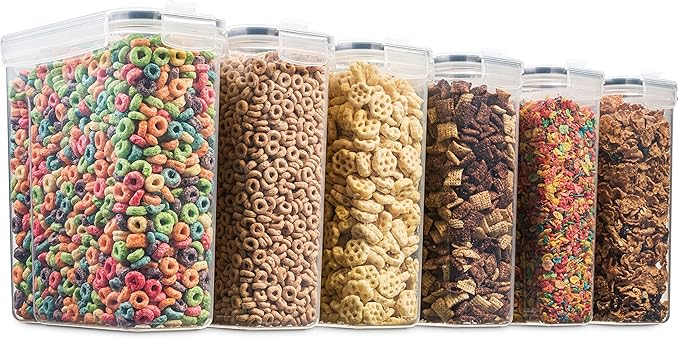 6 Pack Airtight Cereal Food Storage Container - Image 7