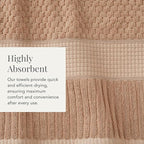 NY Loft 100% Cotton Towel Set 6 Piece Towel Set | Super Soft & Absorbent - Image 7