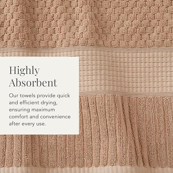 NY Loft 100% Cotton Hand Towel 6 Pack Hand Towel Set | Super Soft & Absorbent - Image 7