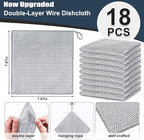 Navona 18 Pcs New Upgrade Steel Wire Dishcloth, Double-Layer Multipurpose - Image 2