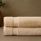 Fabdreams 100% Organic Cotton Bath Sheet Set of 2 700 GSM Oversized Towels by Fabdreams