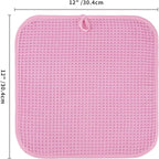 Microfiber Waffle Face Towels, 4 Pieces, Fast Drying, Lint Free 430 GSM - Image 7