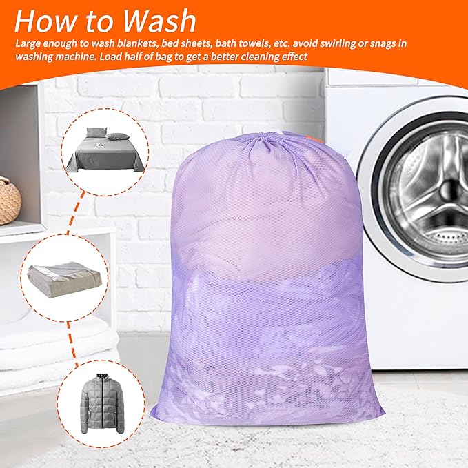 Polecasa Heavy Duty Large Mesh Laundry Bags - Image 6
