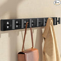 2 Pack Coat Rack Wall Mount, Pine Soild Wood Large Coat Hanger by Orapoke