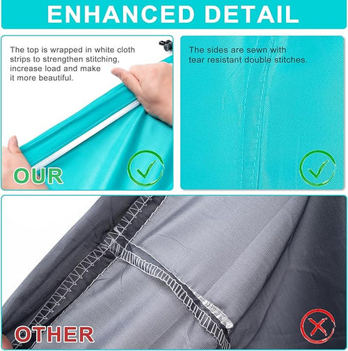 2 Pack 28" x 40"Travel Laundry Bag, Machine Washable Dirty Clothes Organizer - Image 2
