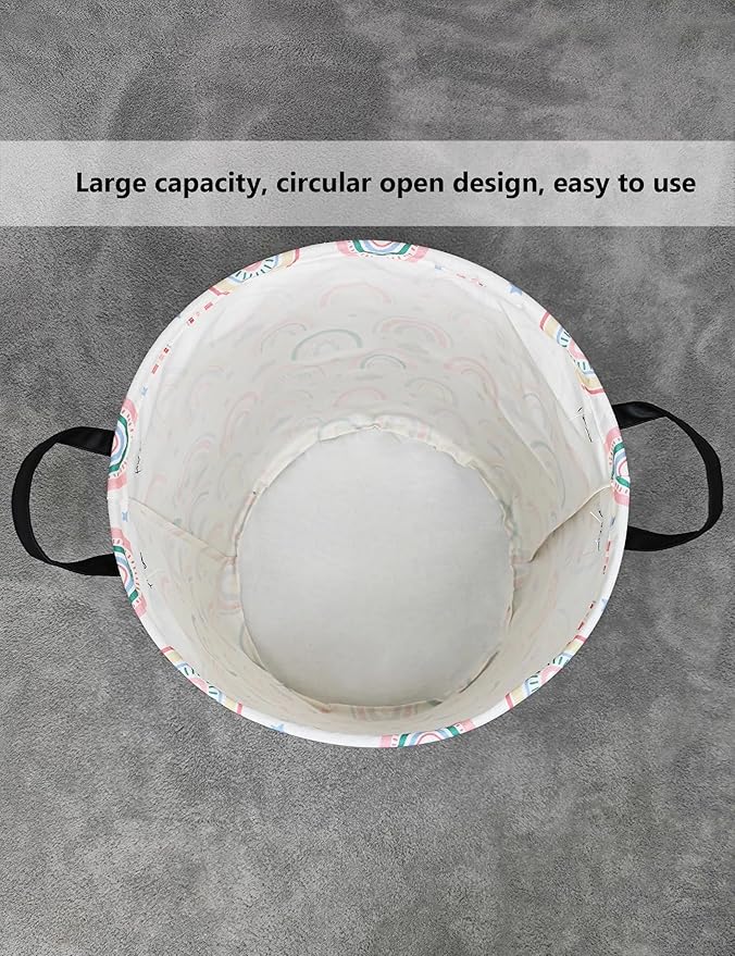 QUEENLALA Large Storage Basket, Laundry Hamper/Bathroom/Home Decor/Collapsible - Image 5