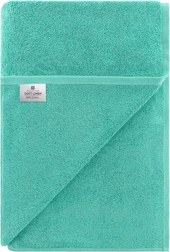 American Soft Linen 100% Cotton 600 GSM Turkish 40x80 Oversized Bath Towel Sheet - Image 6