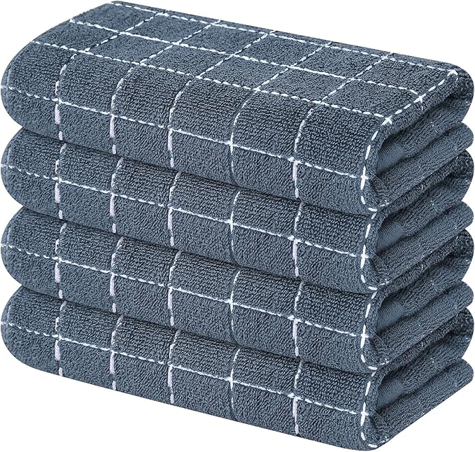 Mordimy 100% Cotton Terry Cloth Kitchen Towels, Super Soft and Absorbent Dish by Mordimy