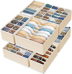 Simple Houseware Closet Underwear Organizer Drawer Divider Assorted 7 Pieces - Image 8