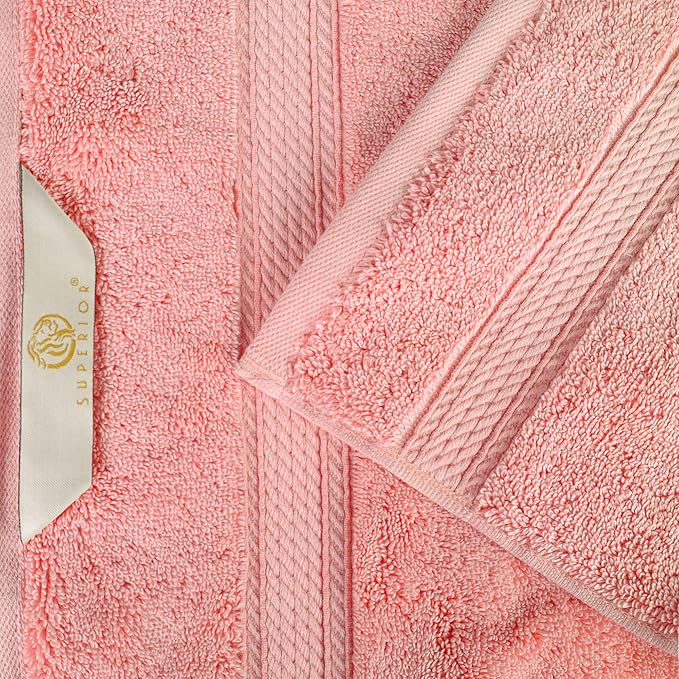 SUPERIOR Egyptian Cotton Pile 8 Piece Towel Set, Includes 2 Bath, 2 Hand - Image 9