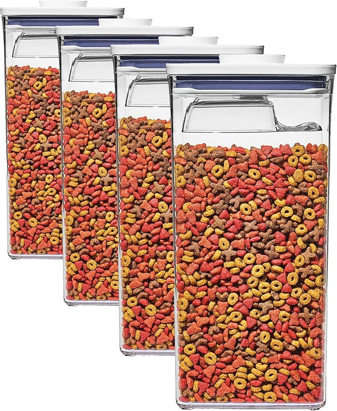 OXO Good Grips Pet Food Container 6.0 Qt | Clear | Airtight Seal | by OXO