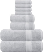 GLAMBURG Ultra Soft 8 Piece Towel Set by GLAMBURG