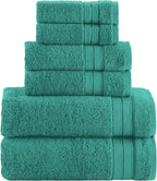 Elegant Comfort Luxury 6-Piece Towel Set, Premium Soft 100% Turkish Cotton by ELEGANTCOMFORT