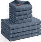 Mordimy 100% Cotton Terrycloth Kitchen Towels and Dishcloths Sets, Soft and by Mordimy
