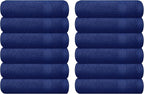 GLAMBURG Ultra Soft 12-Piece Washcloths Set 13x13-100% Ringspun Cotton by GLAMBURG
