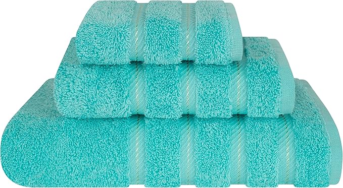 American Soft Linen Premium 3 Piece Towel Set, 1 Bath Towel 1 Hand Towel 1 by AmericanSoftLinen