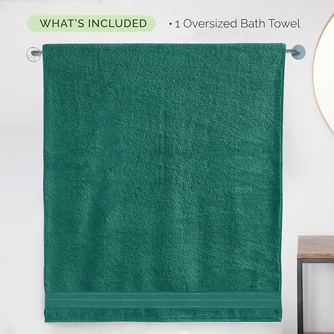 Elegant Comfort Three Line Popcorn Extra Large Luxury Bath Towel - Image 5