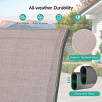 Patio Chairs Set of 2, Easily Set Up Stackable Outdoor Dining Chairs with High Back and Wide Seat, All Weather Breathable Outdoor Chairs Set of 2 with Metal Frame for Backyard Deck Pool, Brown - Image 6