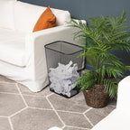 Mind Reader 10 Gallon Executive Waste Paper Bins, Solid Bottom, Non Slip Pads - Image 6