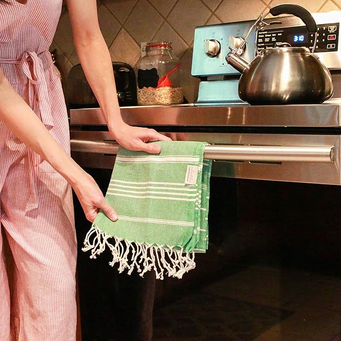 Clotho Decorative Kitchen Towels and Dishcloths Set of 4 |100% Cotton 18 x 40 - Image 4