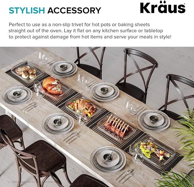 KRAUS Multipurpose Workstation Sink Roll-Up Dish Drying Rack, Colander and - Image 11