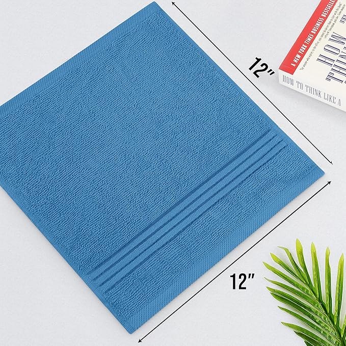 Utopia Towels Wash Cloths Set, 12 by 12 Inches, 100% Cotton Ring Spun, Highly - Image 9