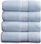 NY Loft 100% Cotton Bath Towel 4 Pack | Super Soft & Absorbent Quick-Dry Bath by NYLoft