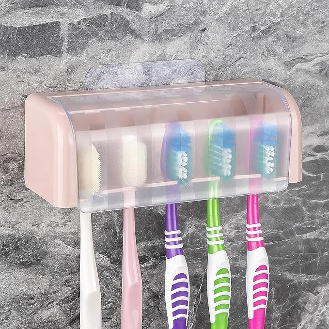 5 Slots Wall Mount Toothbrush Holder by LUEXBOX