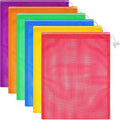 Frienda 6 Pieces Mesh Stuff Sack, 11 x 15 Inch Durable Nylon Drawstring Laundry by Frienda