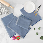 Homaxy Premium Kitchen Towels, Large Cotton Kitchen Hand Towels, Flat and Terry - Image 5