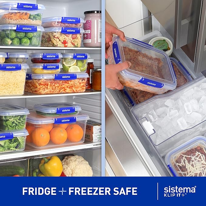Sistema KLIP IT PLUS Food Storage Containers | 7.5 L Rectangle | Stackable & - Image 4