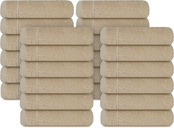 Tens Towels Pack of 24 Washcloths, 12 x 12 Inches, Lighter Weight, Quick to Dry - Image 8