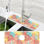 Colorful Sea Corals Dish Drying Mat - Image 4
