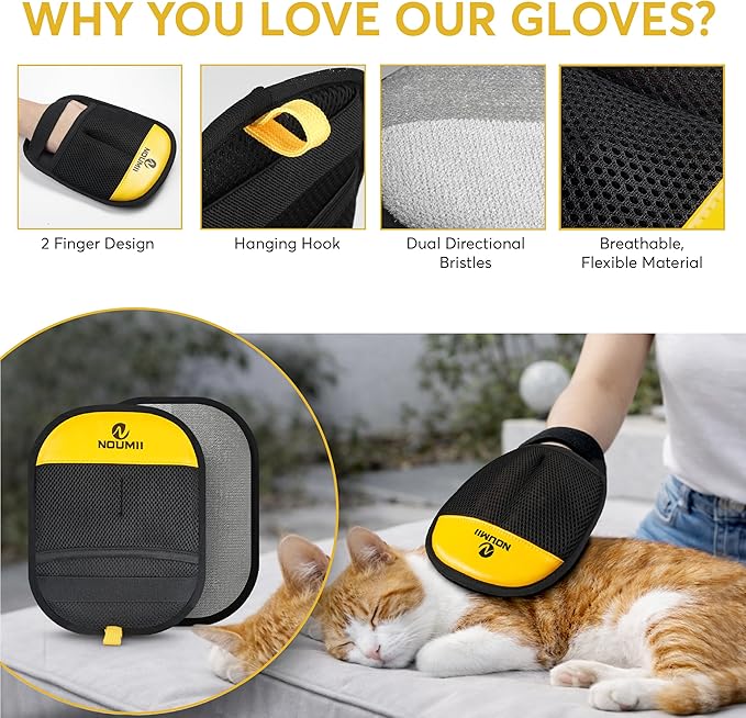 2 Pack Pet Hair Removal Glove - Image 7