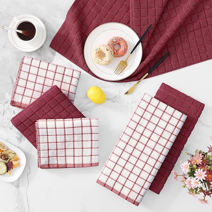 Homaxy Premium Cotton Kitchen Towels 16"x 28", Large Natural Ring Spun 390 GSM - Image 9