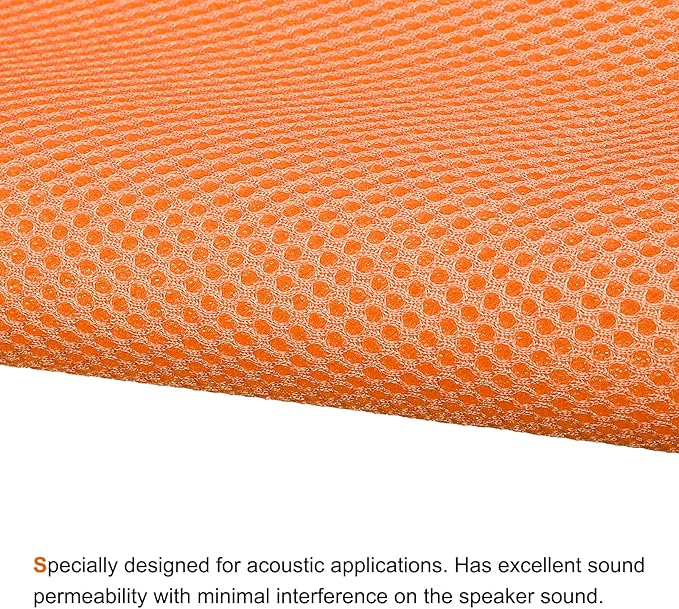 MECCANIXITY Speaker Grill Cloth 20 x 63 Inch Stereo Mesh Fabric Protective - Image 4