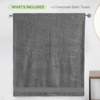Elegant Comfort Three Line Popcorn Extra Large Luxury Bath Towel - Image 5