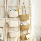 AARAINBOW Wall Hanging Cotton Baskets, Large 3 Tier Decorative Basket - Image 5