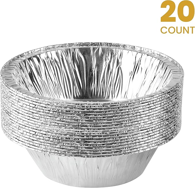 PLASTICPRO 6'' Inch Round Tin Foil Cake Pans Disposable Aluminum, Freezer & - Image 4