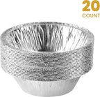PLASTICPRO 6'' Inch Round Tin Foil Cake Pans Disposable Aluminum, Freezer & - Image 4