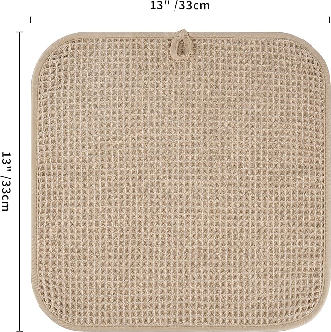 Microfiber Waffle Face Towels, 2 Pieces, Fast Drying, Lint Free 430 GSM - Image 7