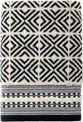 SKL Home Diamond Grid 100% Cotton Premium Bath Towel, 600 GSM, Soft & Absorbent by SKLHomebySaturdayKnightLtd